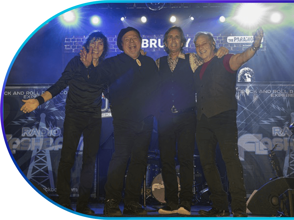 Group photo of Radio Flashback Band
